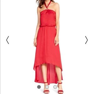Red halter dress  White House Black Market